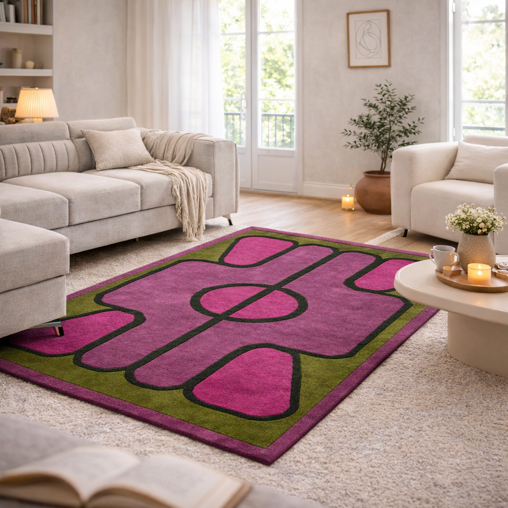 Tapis STUDIO PRISUNIC x MONOPRIX Jean Pierre et Maryvonne Garrault 185x250cm en laine