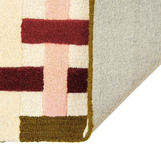 Tapis tufté en laine Design by Floriane Jacques 170x240cm Bertin Bordeaux