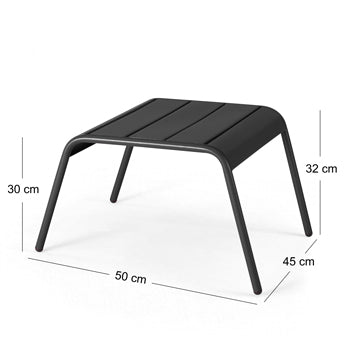 Repose-pieds en métal Palavas