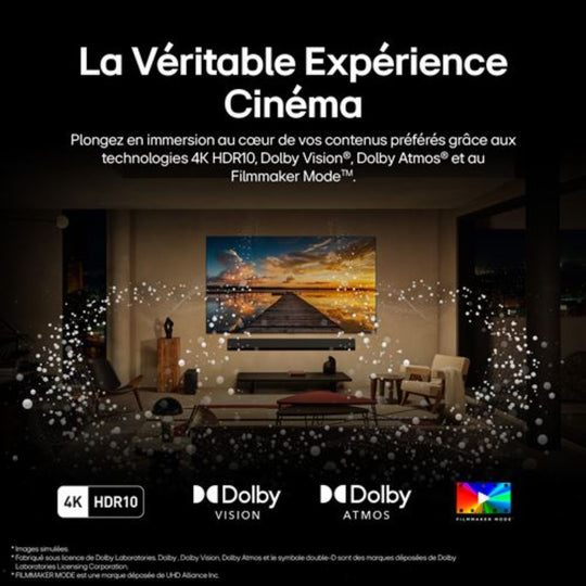 Téléviseur LG Evo OLED77G5 195 cm 4K UHD 2025