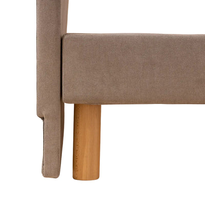 Tete de lit EPEDA 180cm déco carré tissé Taupe
