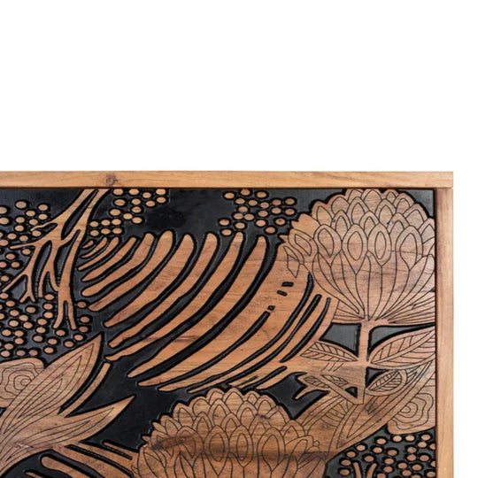 Tête de lit GINER Y COLOMER Tropicana 160 cm bois sculpté