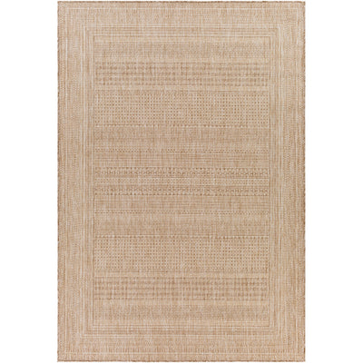 Tapis d'Extérieur/Intérieur Aspect Jute Beige/Ivoire Khoy