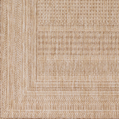 Tapis d'Extérieur/Intérieur Aspect Jute Beige/Ivoire Khoy