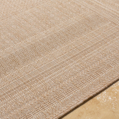 Tapis d'Extérieur/Intérieur Aspect Jute Beige/Ivoire Khoy