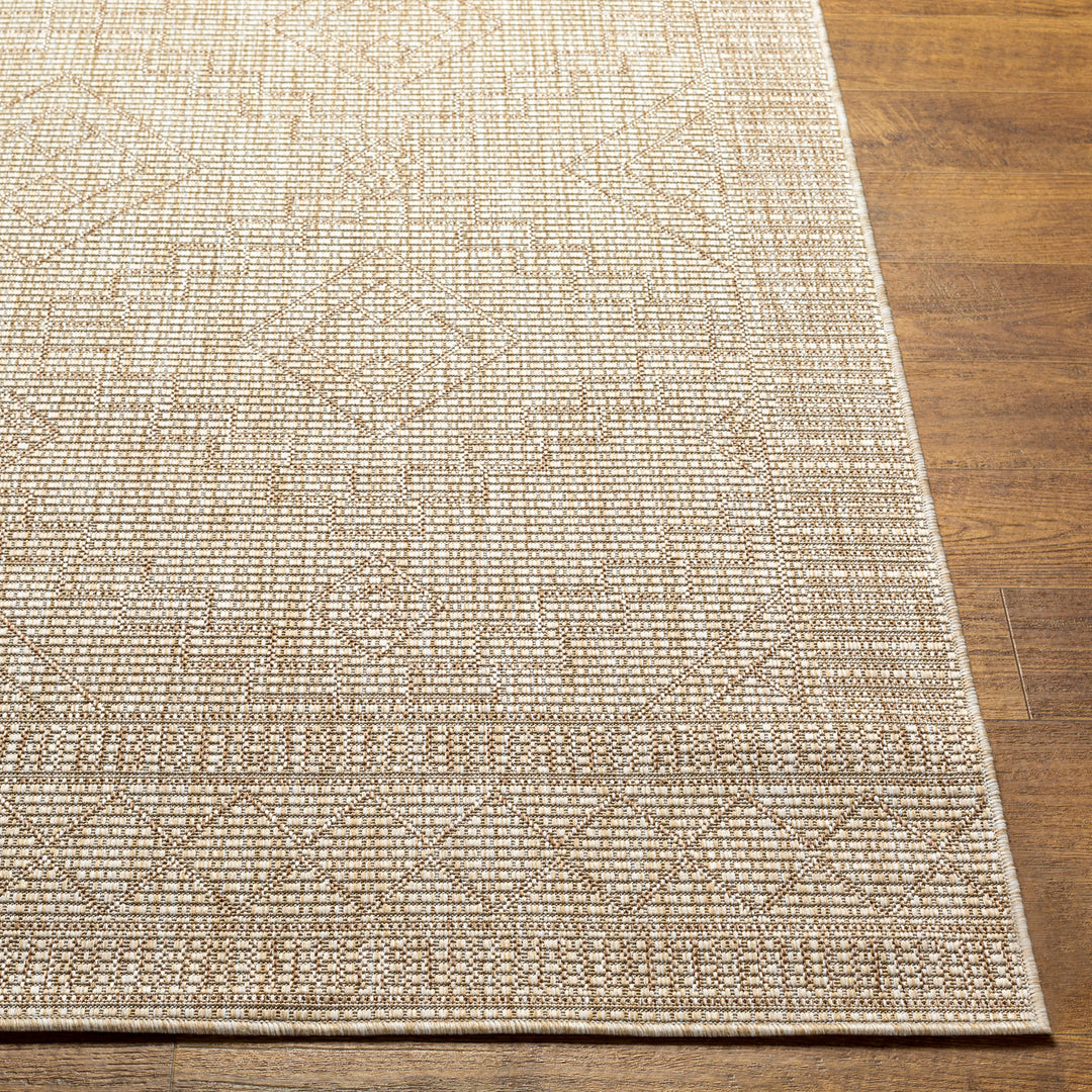 Tapis d'Extérieur/Intérieur Aspect Jute Beige/Ivoire 5 Kura