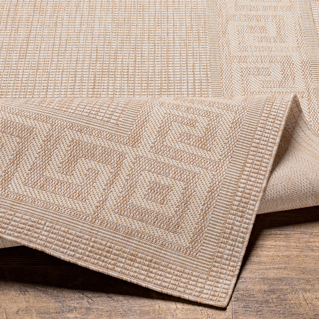 Tapis d'Extérieur/Intérieur Aspect Jute Beige/Ivoire 6 Athens
