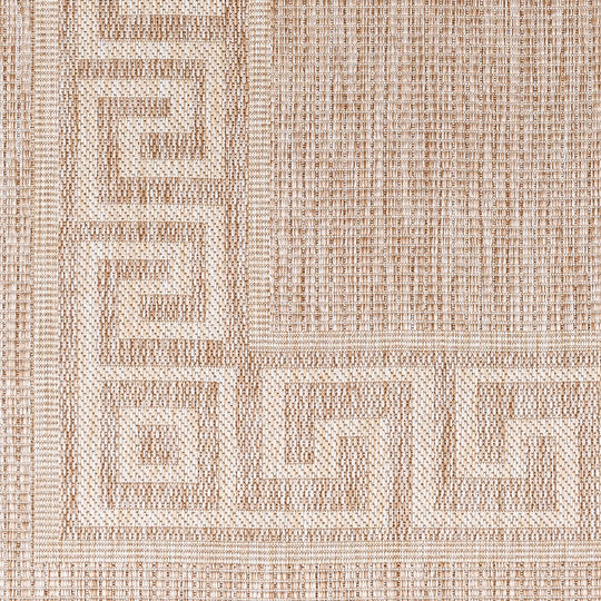 Tapis d'Extérieur/Intérieur Aspect Jute Beige/Ivoire 6 Athens