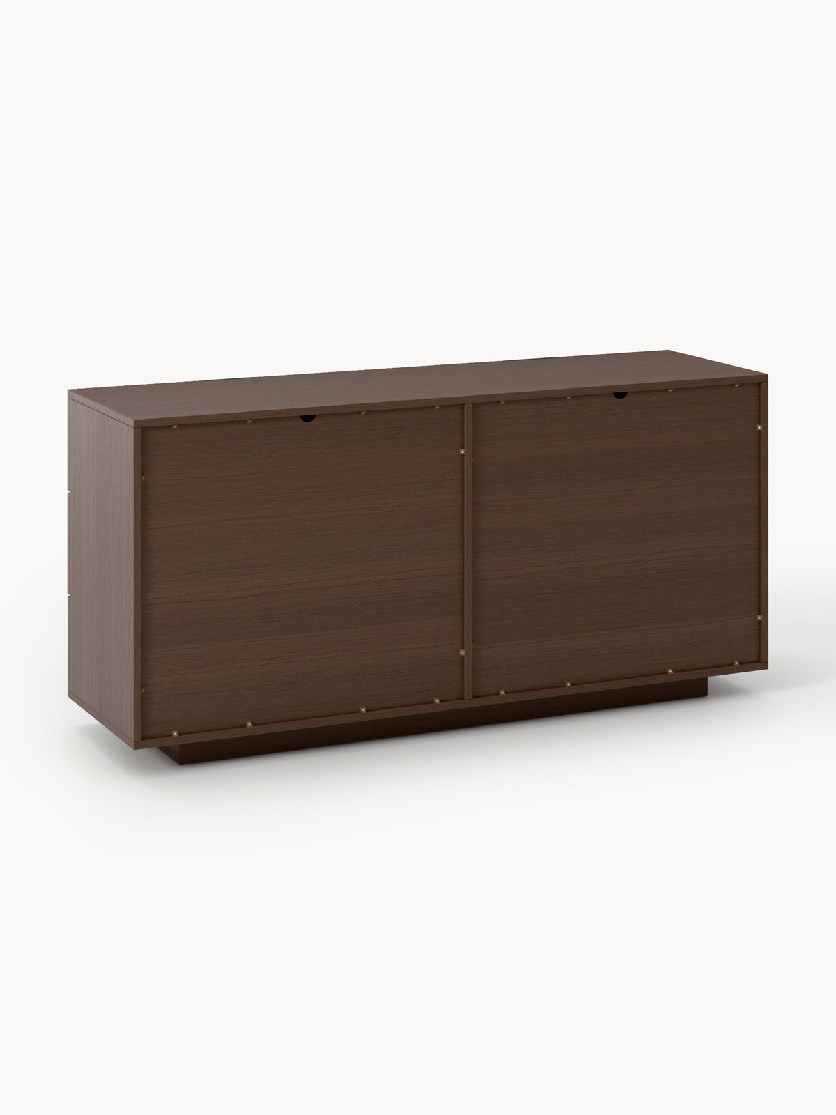 Commode WESTWING Sato 6 tiroirs en bois foncé — photo produit