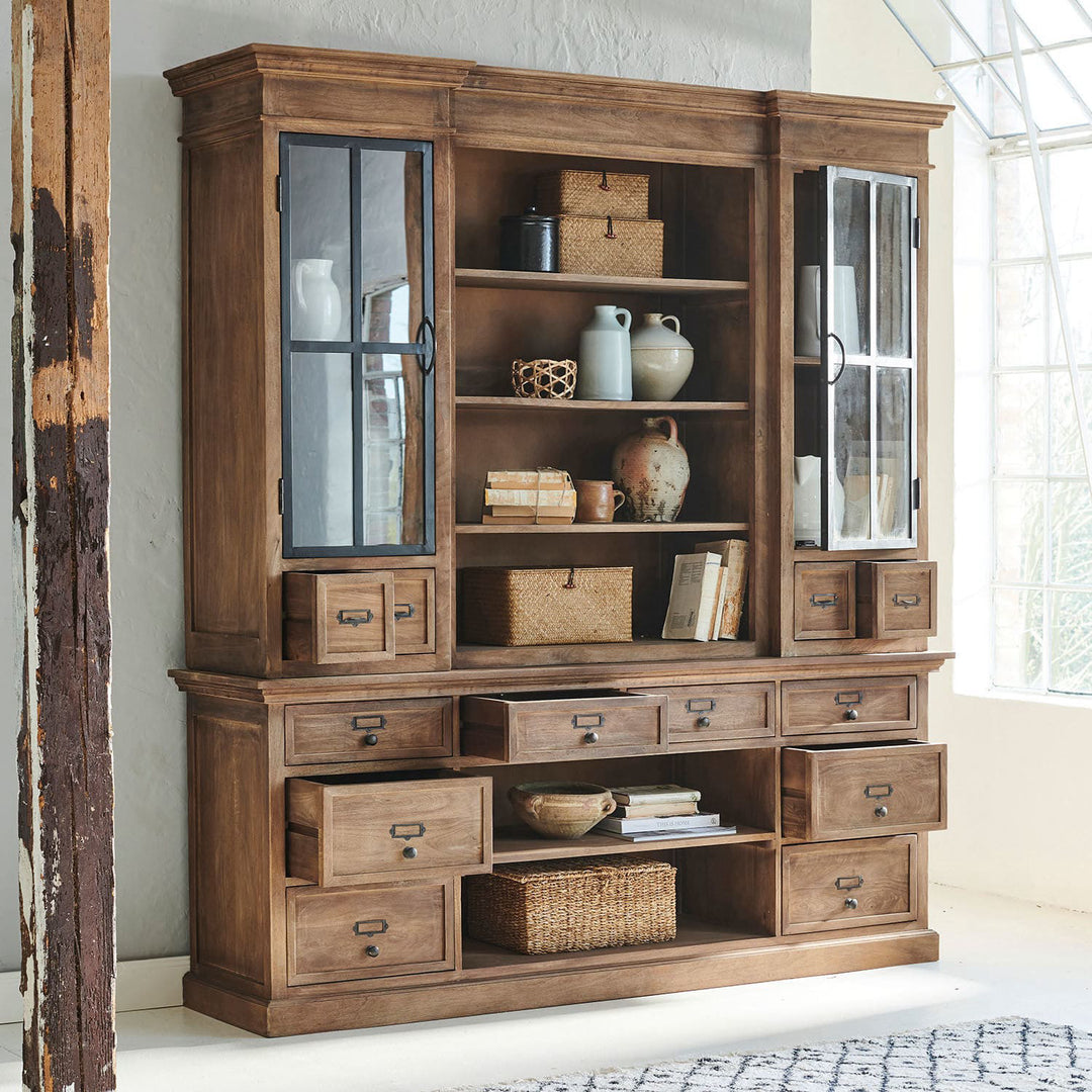 Vaisselier LOBERON Horsens en bois et métal — photo produit