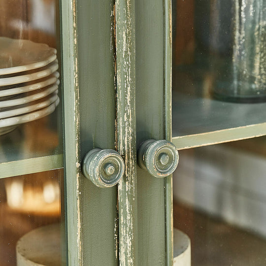 Vitrine vaisselier LOBERON Cassanet Vert — photo produit