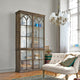 Vitrine LOBERON Garrard en bois marron et portes vitrées — photo produit