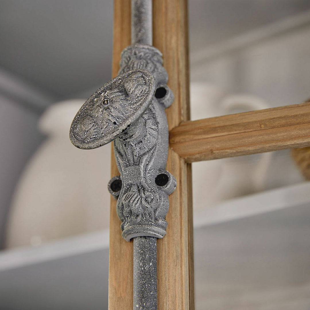 Vitrine Philippe 2 portes bois gris vieilli Loberon — photo produit