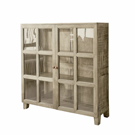Vitrine LOBERON Stoneham en bois marron — photo produit