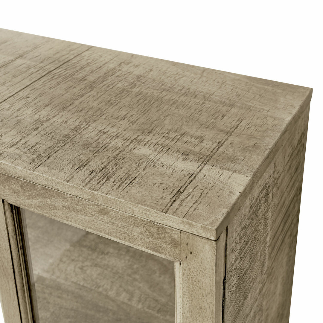 Vitrine LOBERON Stoneham en bois marron — photo produit