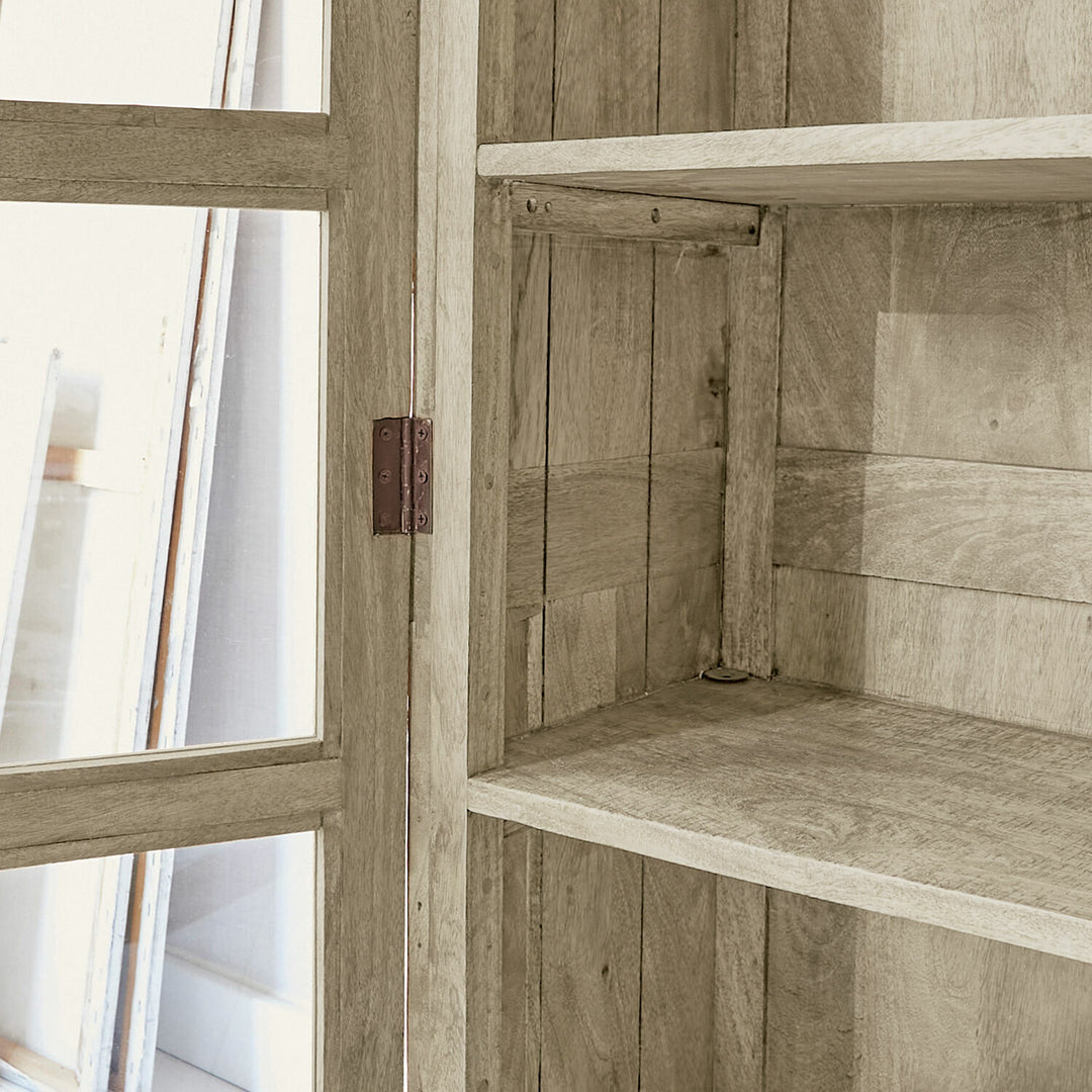 Vitrine LOBERON Stoneham en bois marron — photo produit