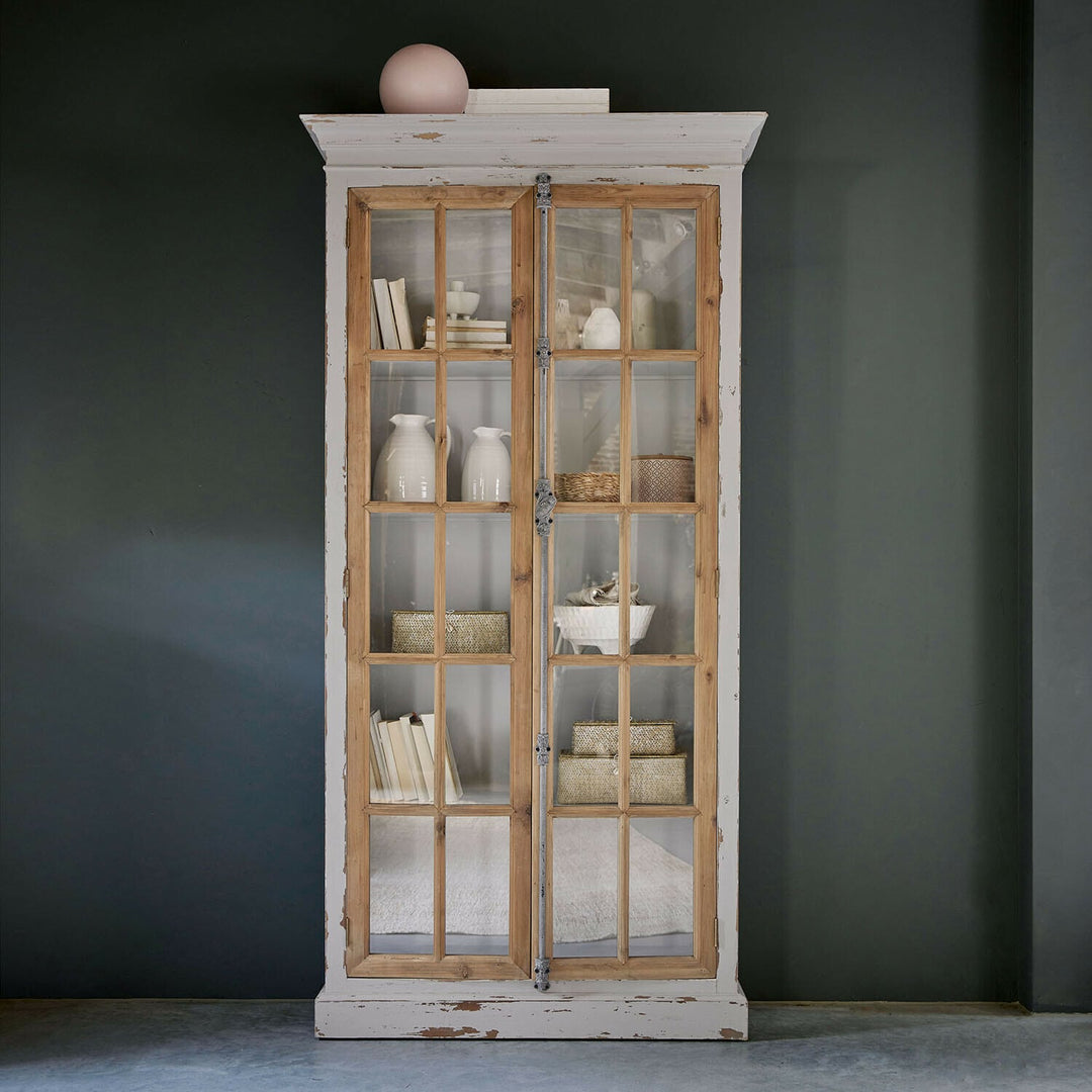 Vitrine Loberon Philippe bois gris — photo produit