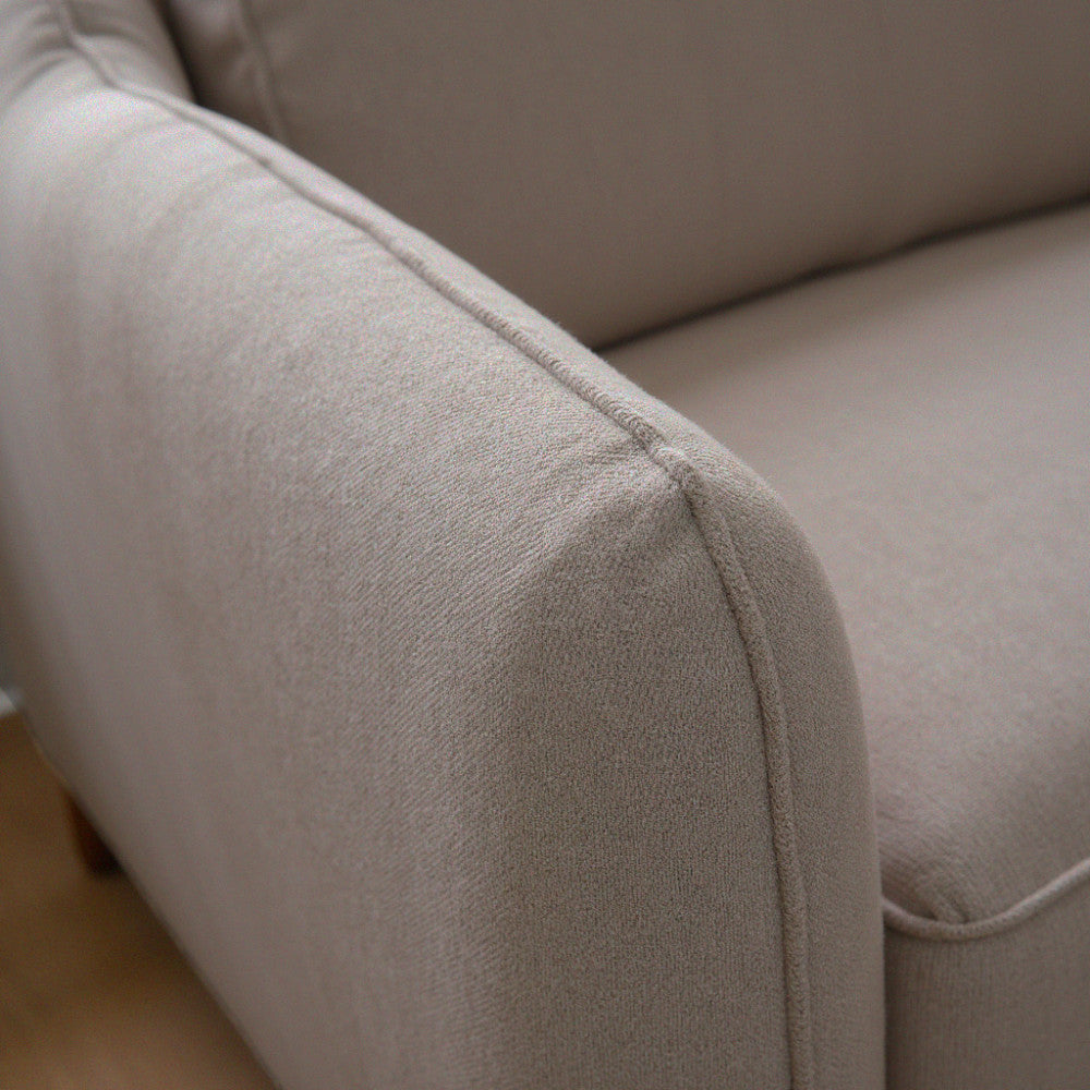 Canapé convertible DRAWER Vornay express 3 places en velours Naturel Chiné