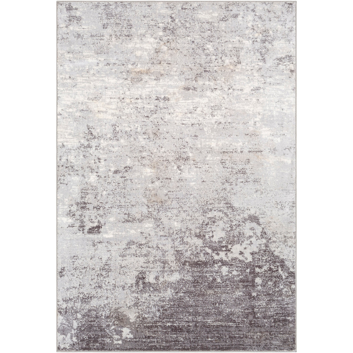 Tapis SURYA Bangkok moderne, motif abstrait dégradé gris clair et anthracite, vue 8