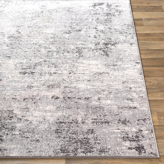 Tapis de Couloir Abstrait Moderne Gris/Blanc Bangkok