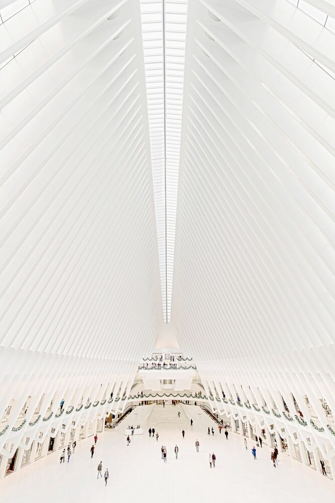 Tableau Yellow Korner World Trade Center MTA Train Station de Bernhard HARTMANN