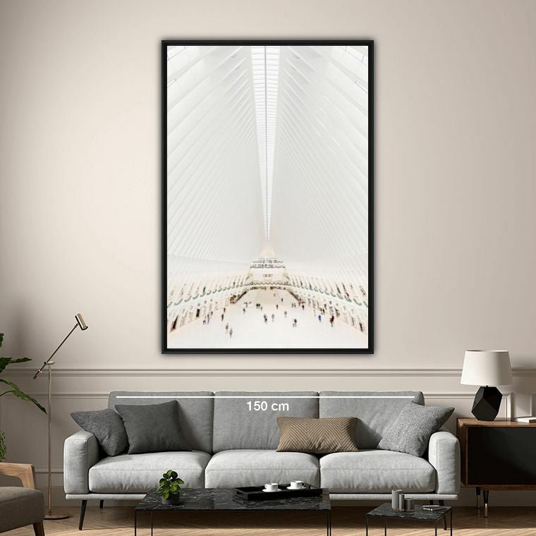 Tableau Yellow Korner World Trade Center MTA Train Station de Bernhard HARTMANN