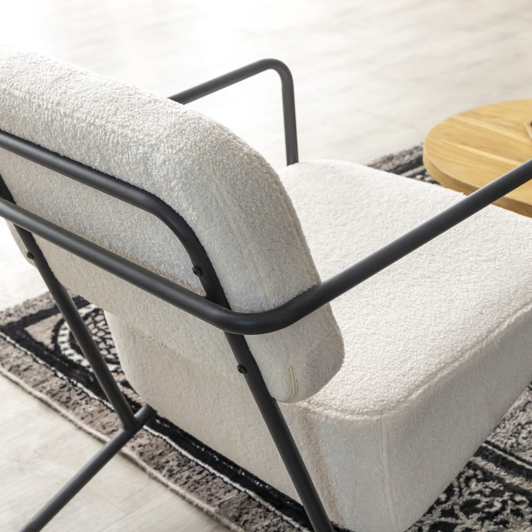 Fauteuil design Liv blanc