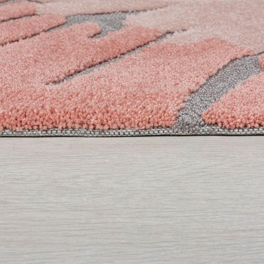 Tapis Woodgrain Crème et terracotta 160x230cm