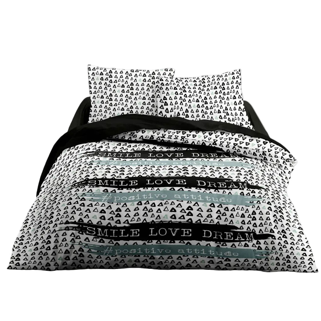 Parure de lit Dream 240x220cm + 2taies 63cm polyester
